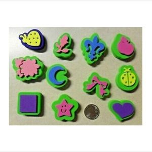 Set of 11 New Assorted Jr Small Chunky Foam Stamps